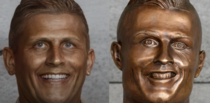 The infamous Ronaldo statue made real by Corridor Crew via StyleCLIP