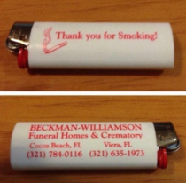 The information on this lighter will eventually come in handy