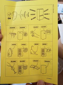 The instructions for my fridge