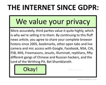 The internet since GDPR