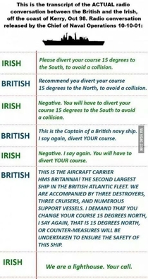 The Irish are very funny