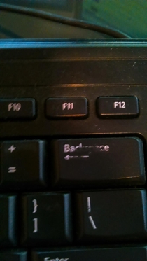 The keyboard of a socially awkward person