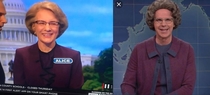 The lady from last nights Wheel of Fortune looks just like the Church Lady from SNL