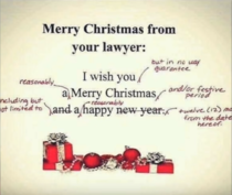 The lawyers Christmas card