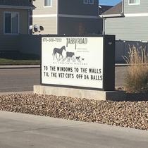 The local vets sign