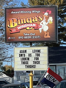 The local wing shops sign