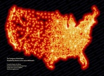 The Map Of Every McDonalds in the USA Looks like a Verizon commercial