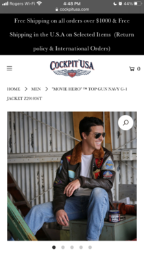 The model for this leather jacket company nailed the Tom Cruise insane person smile