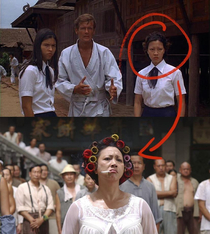 The moment you realize that the landlady from Kung Fu Hustle is a retired Bond Girl 