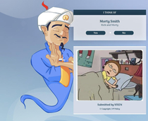 The morty image on akinator