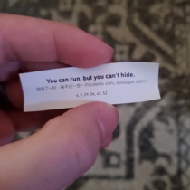 The most aggressive fortune cookie