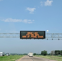 The most entertaining thing we saw while driving through Nebraska