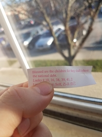 The Most Fucked Up Fortune Cookie Ive Ever Seen