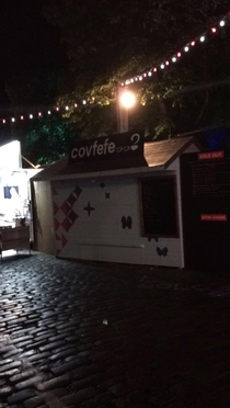 The name of a coffee stall at the Edinburgh fringe festival