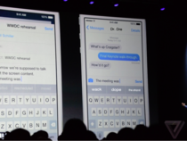 The new Apple iOS  QuickType keyboard will intelligently predict what you want to type to certain people