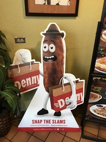 The new Dennys mascot looks like a turd
