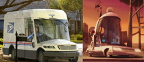 The new USPS trucks look like theyre out of Cloudy With a Chance of Meatballs