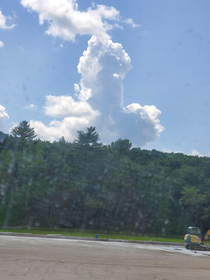 The nimbo-phallus cloud I saw at work