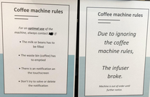 The notice on the right was just added