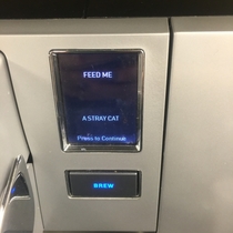 The office Keurig might be possessed