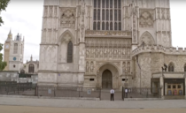 The one guard guarding all the world leaders and royals actual screenshot during the funeral