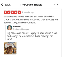 the owner replied to my yelp review in the best way possible