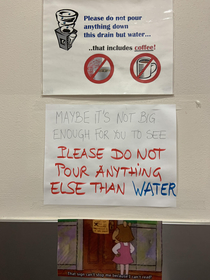 The people at my workplace are getting salty about their water fountain rules