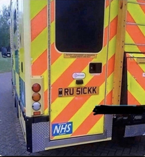 The perfect ambulance number plate doesnt exi