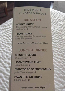 The perfect kids menu