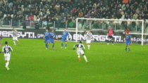The perfect soccer shot