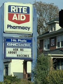 The perks of living in a college town If Rite Aid doesnt have the medication you need then walk next door to Left Aid Youre bound to find it at one of these  places