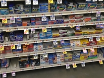 The person who decided to stock back pain relief on the bottom shelf is either an idiot or diabolical