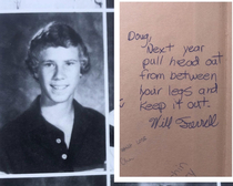 The photo of Will Ferrell to go with my last post since it was requested Will Ferrells advice to my father in junior high yearbook