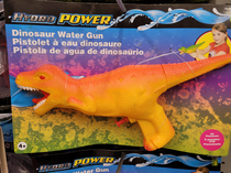 The placement of the trigger on this dollar store water gun