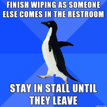 The plight of every paranoid pooper