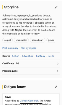 The plot summary of Avatar The Way of Water according to IMDb
