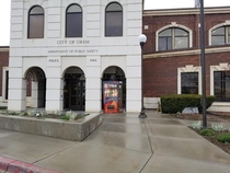 The police station in Orem UT put out a Doritos Vending Machine for 