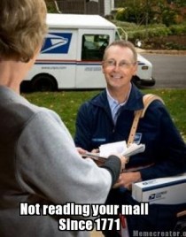 The Postal Service has a new slogan