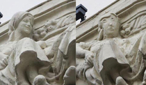 The potato head of Palencia defaced Spanish statue latest victim of botched amateur restoration