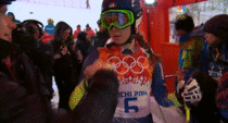 The power of a suggestive wink Mikaela Shiffrin