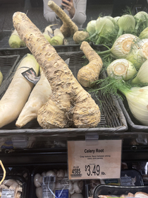 The produce section is getting more and more attractive Might try some celery root today