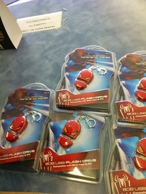 The retail store I work at just got an order of Canadian Spidermen