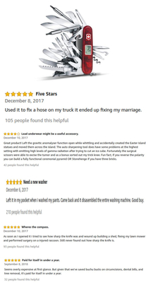The reviews for this knife