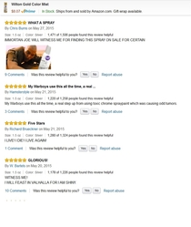 The reviews I found while looking for edible metallic spray
