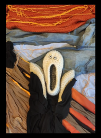 The Scream by Russian seamstress Svetlana Slizhen