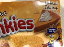 The serving suggestion for Pumpkin Spice Twinkies is a slice of pumpkin pie