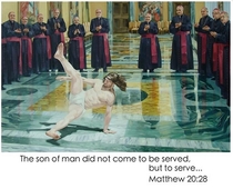 The son of man did not come to be served but to serve