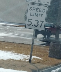 The Speed Limits In My Town Are Pretty Strict