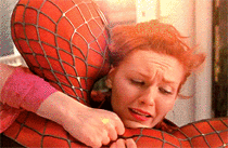 The Spiderman is fake and the wind is blowing from the wrong side
