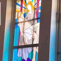 The stained glass window guy really didnt think this through